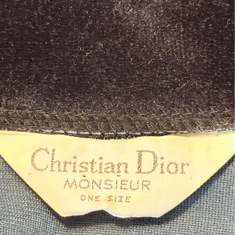vintage Christian Dior Monsieur navy blue velvet robe unisex one-size - Picture 6 of 7